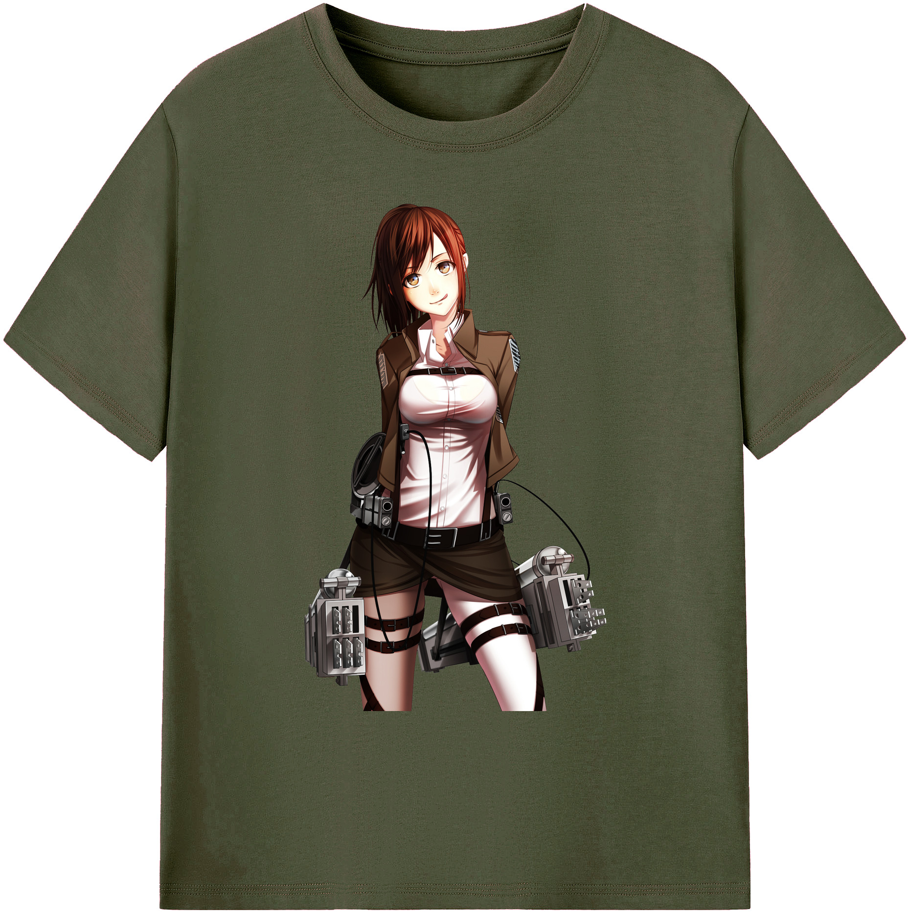 （画像用） 進撃の巨人 サシャ·ブラウス Attack on Titan Sasha Blaus 綿100％ メンズ半袖Tシャツ｜肌触りやわらか＆通気性